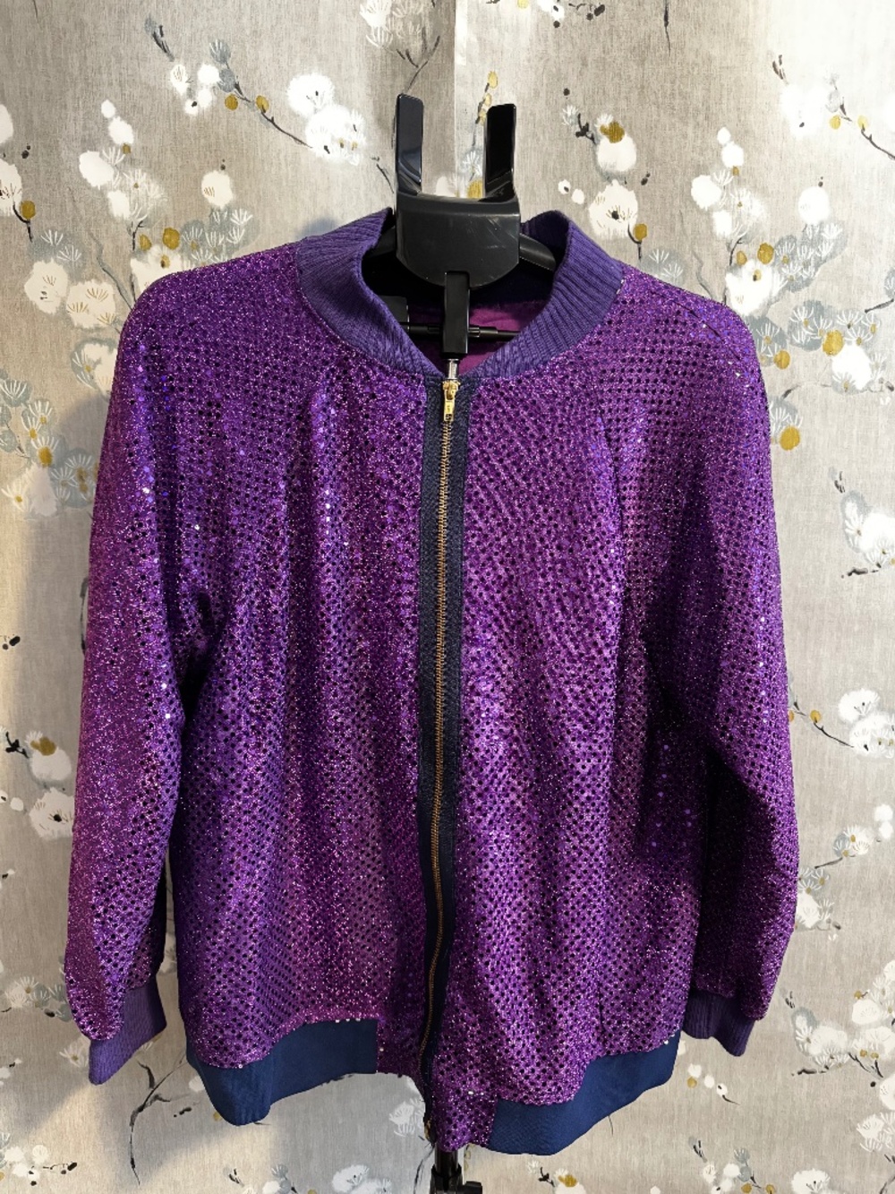 Purple Sequin Jacket Ladies M/L